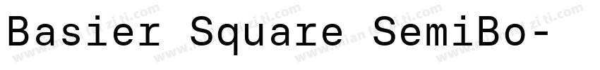 Basier Square SemiBo字体转换